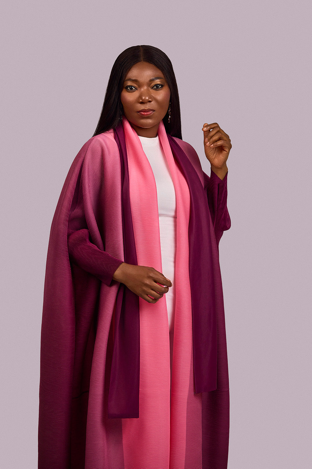 Blush Majesty Miyake Open dress