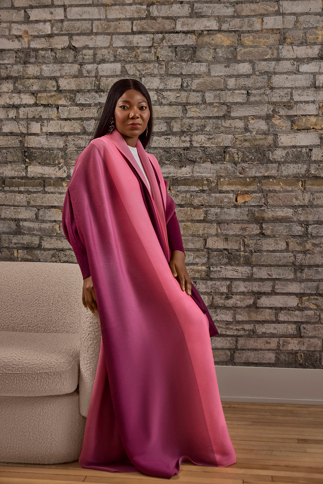 Blush Majesty Miyake Open dress