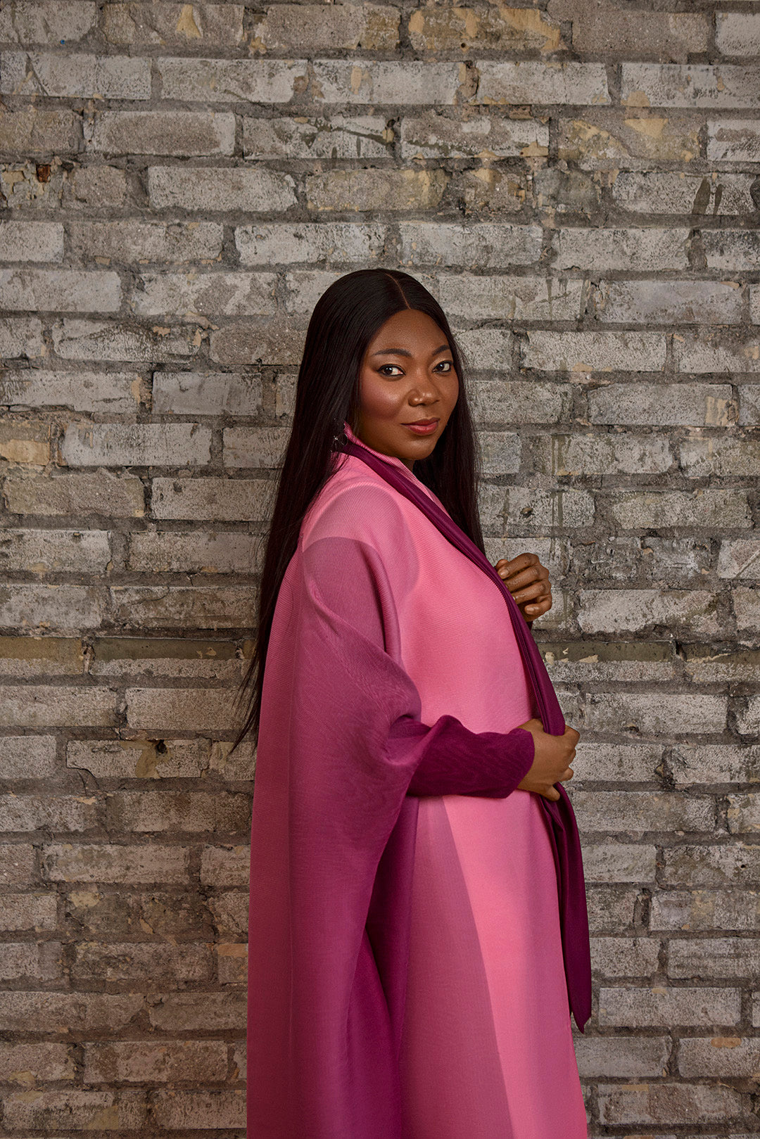 Blush Majesty Miyake Open dress